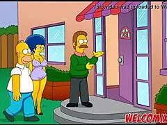 Partner Ruil Tussen Buren in The Simptoons