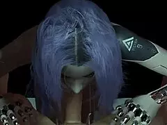 Robot Girl Pov Handjob In Cyberpunk Porn Parody