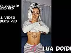 Lua doidera enjoys solo play at home with her new toy until she reaches orgasm