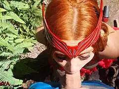 This witch cosplay involves hard fucking and cum in mouth. Is it turning you on?