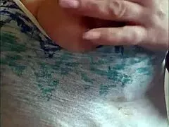 Klaudiaambergirl plays with natural big tits in massage