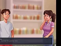 Cumshot explodes in the library!