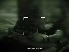 Night vision catches girlfriend with friend in hidden homemade scene