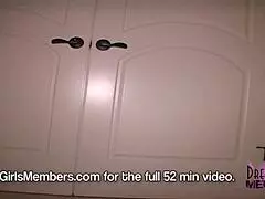 Brunette Model's Pussy Closeup In Bathroom