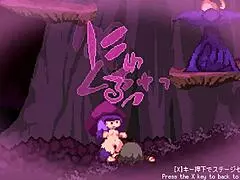 Monsters grope girls in hentai game