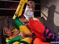hey, check out this xmen xxx parody scene with blonde milf allie haze and jeanie marie sullivan doing cowgirl and blowjob action
