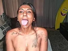 desi, why are you drooling on the couch wiggling that tongue?