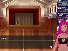 Vtuber Explores Girlfriend as President in Anime Game