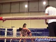 Wrestling European Lesbians In 69 Pose