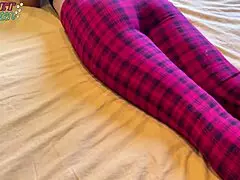 fucked her while she played games, teen couple pounding pussy.