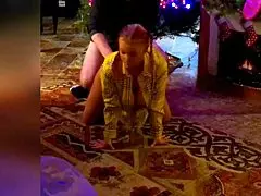 busty teen 18+ cumming for christmas in homemade sexy fuck with big tits