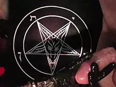 i give handjob in latex gloves as tribute to baphomet