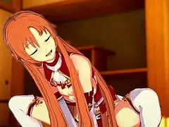 i had unplanned sex with asuna pov in that village room, feeling every moment.
