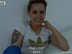 Young Czech teen faces extreme humiliation in casting game interview with sad Wendy Moon