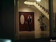 I spoon fuck my classy petite teen stepsister in heels during our taboo roleplay, feeling the erotic glamour.