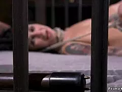 I am the alt slave getting zapped in rough bondage