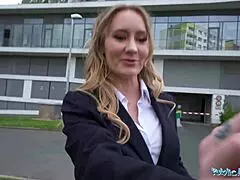 Public Agent Seduces Hot Hotel Worker for Rough POV Fuck with Big Fat Cock in Washroom