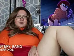 React with me and try to cum together in wild hentai 34