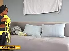 I let the neighbors' daughter spread her shaved pussy for my old cock in homemade blowjob action.