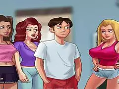 summertimesaga - banging a hot african ass in wild hentai action