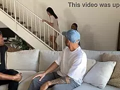 Watch the Mini Stallion in a Wild 4-Some with Pussy Diving and Deepthroat Action!