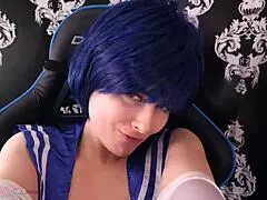 i-i'm so into this futa sailor mercury cosplay, like, hentai sex with costumes and girl fucks guy vibes...