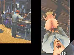 Cowgirls rescued by horny cowboys