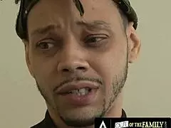 Sarah Vandella feels the thrill of getting caught riding her stepdaughter's boyfriend's huge cock with her tight ass