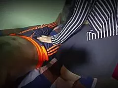 Girl sucks boyfriend cock then gets her pussy banged with moaning and kissing in passionate sex