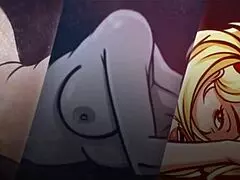 A call to the vagina stirs horny emotions in this comic group sex with secretary insertion and toys