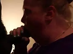 So, how does this chubby redhead milf handle sucking that big black cock until interracial cumshot paints her face?