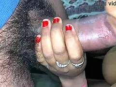 Bhabhi sucking my balls and cock like a pro