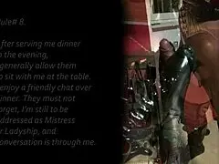 Sissy Training Rules At My Place.