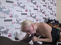 18-Year-Old Student in Amateur Group Sex - German Gangbang!