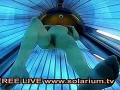 solarium blonde teen 18+ fingering in public voyeur spot