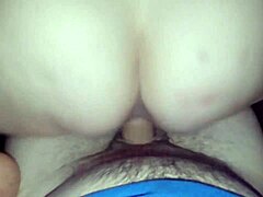 curious milf enjoys deepthroat and riding a monster big cock with her big tits in pov