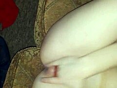 My sexy redhead GF gives an amazing BLOWJOB in our casual hangout