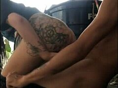 Tattooed Young Girl Loves Sucking And Fucking Pussy Interracially