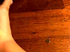 Licking those dirty feet feels so good in this fetish scene.