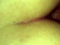 This small latina teen is taking on a big white cock in doggystyle