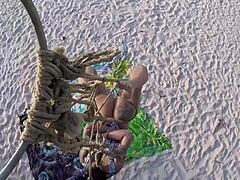 Shibari Master Episode 2 Brunette In Coconut Tree