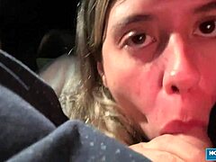 Sexy Scarlett Taylor Gives Lover Wild Blowjob And Rough Facial While Riding In Lingerie.