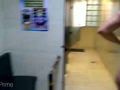 Hey, check out this sexy novinha musa prime getting wild with a big cock guy in the bathroom