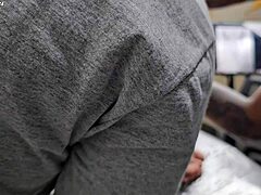 Black amateur group modifies tattoo around ass for bigger look in interracial creampie domination