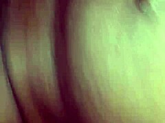 She revels in riding that massive black cock with her shaved pussy