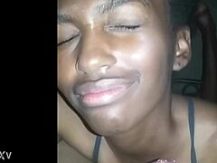 Babe Suggests Intense Blowjob Session With Ebony Flair