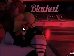 Smug girl eagerly spreads legs for intense fucking in Roblox fan request scene.