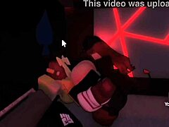 Smug girl eagerly spreads legs for intense fucking in Roblox fan request scene.