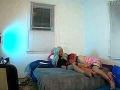 Ts Kelsey Masters Sucking Huge Trans Cock in Homemade Crossdressing Scene