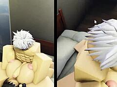 Utahime Demonstrates Strength by Engaging Intensely With a Spirited Companion in a Passionate Encounter.